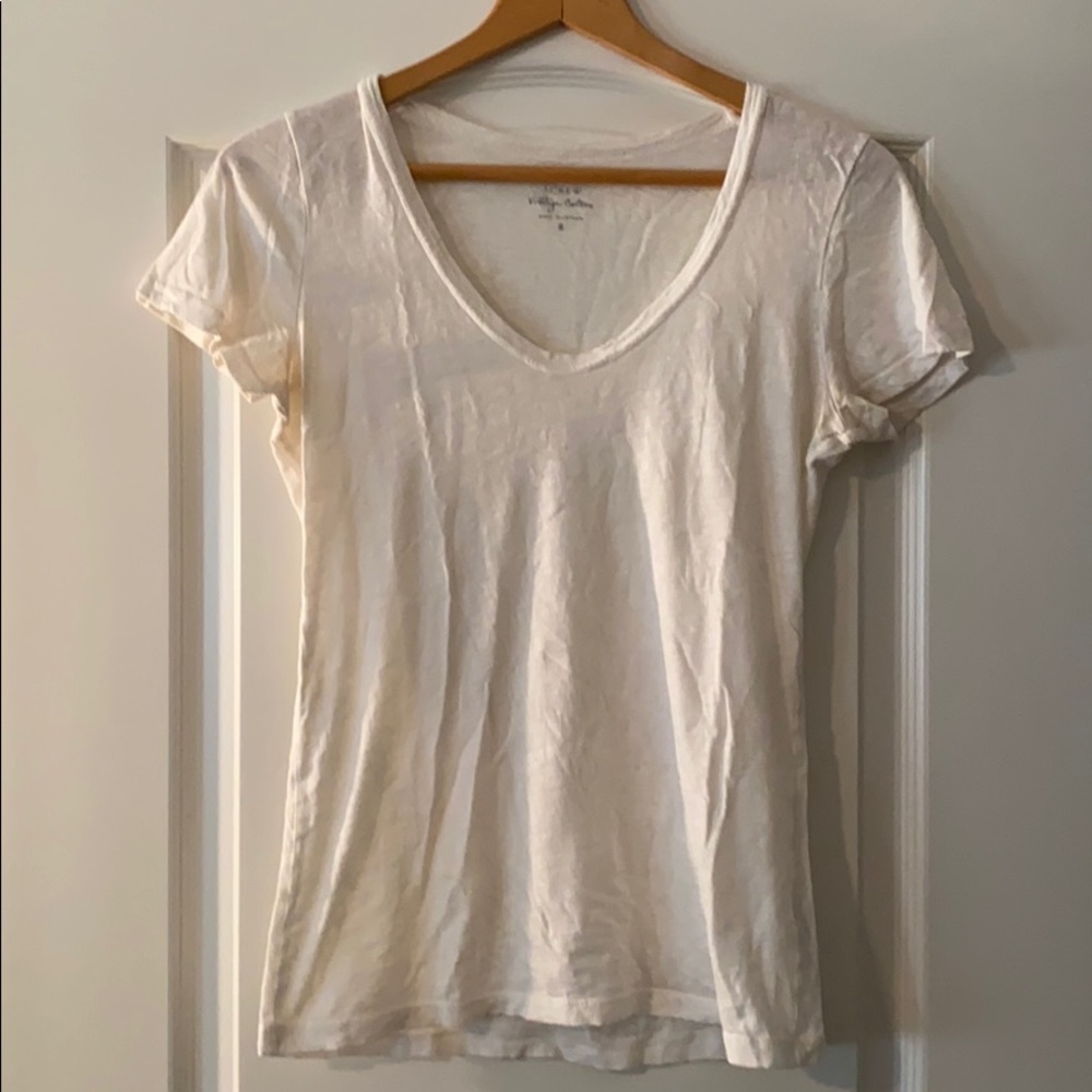 J Crew vintage cotton v neck